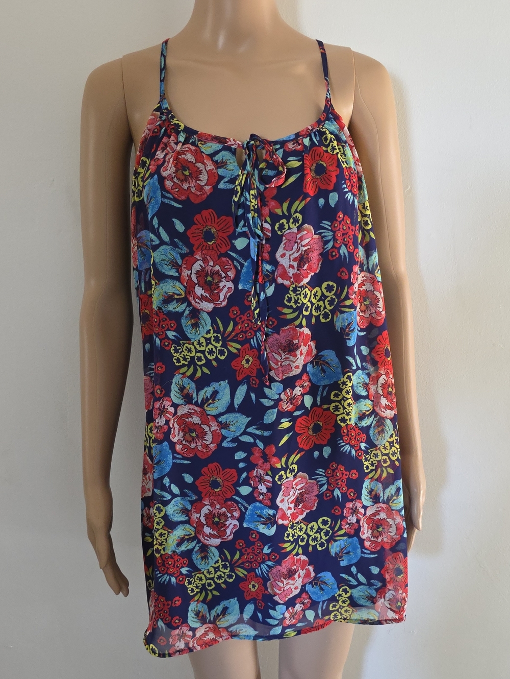 B Darlin Navy Floral Dress Size 1/2